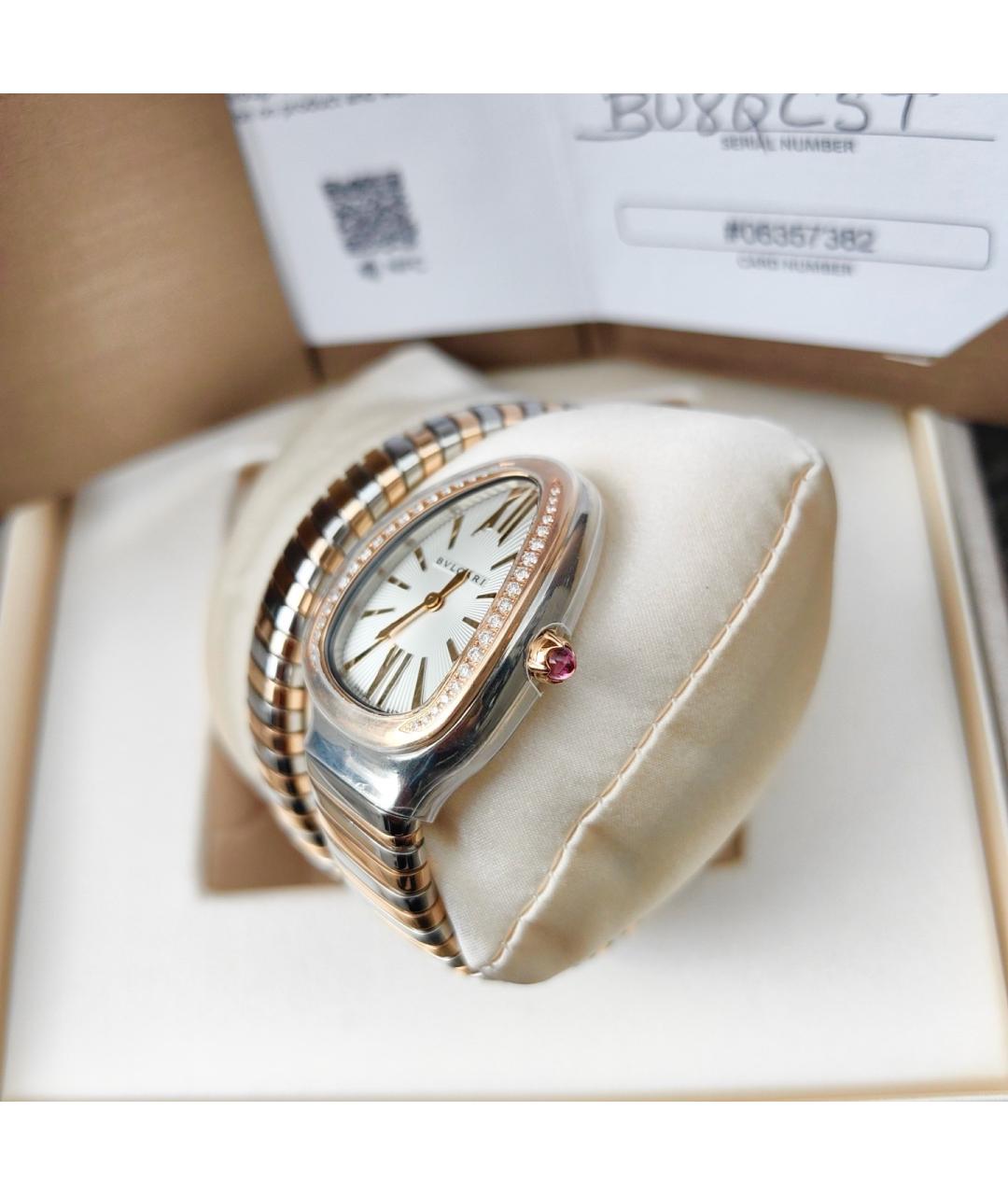 BVLGARI Белые часы, фото 3