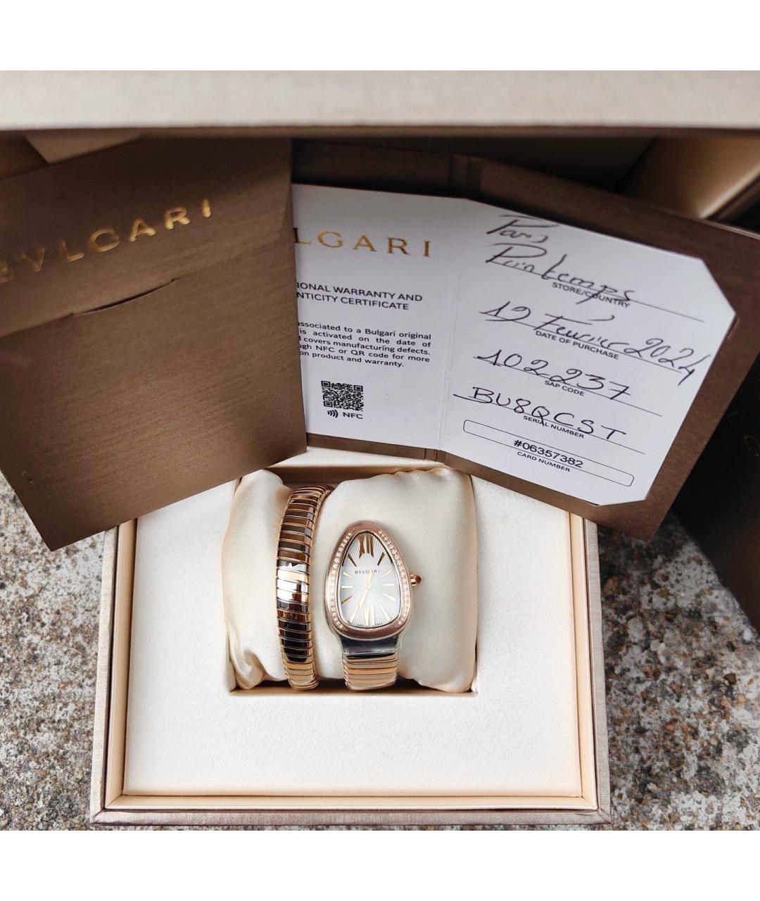 BVLGARI Белые часы, фото 8