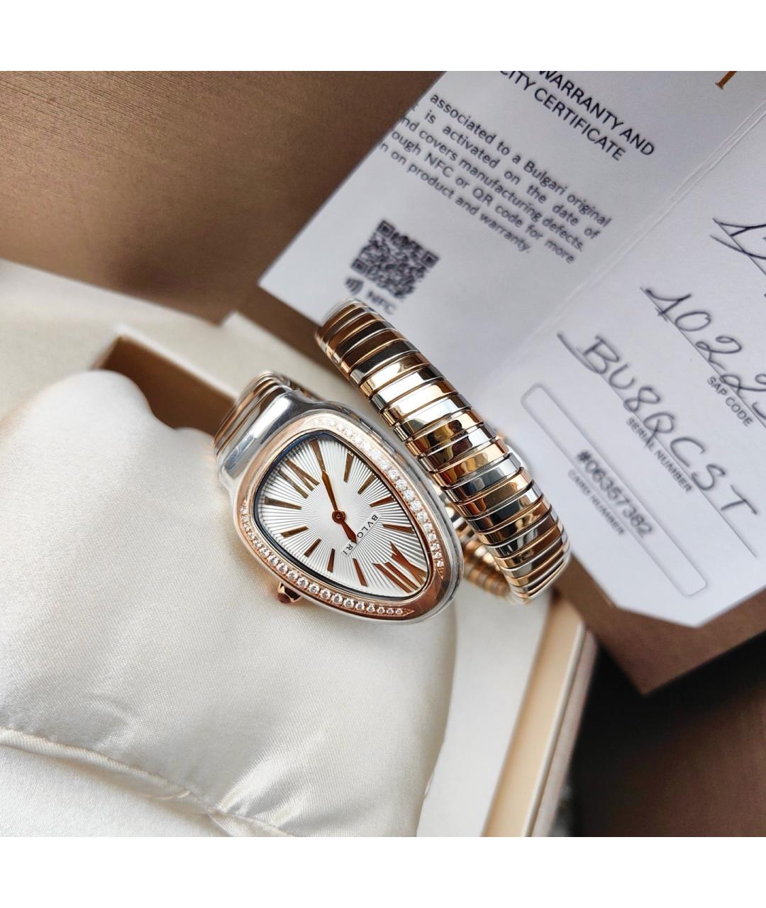 BVLGARI Белые часы, фото 5