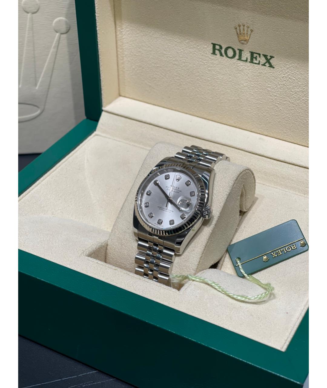 ROLEX Белые часы из белого золота, фото 6