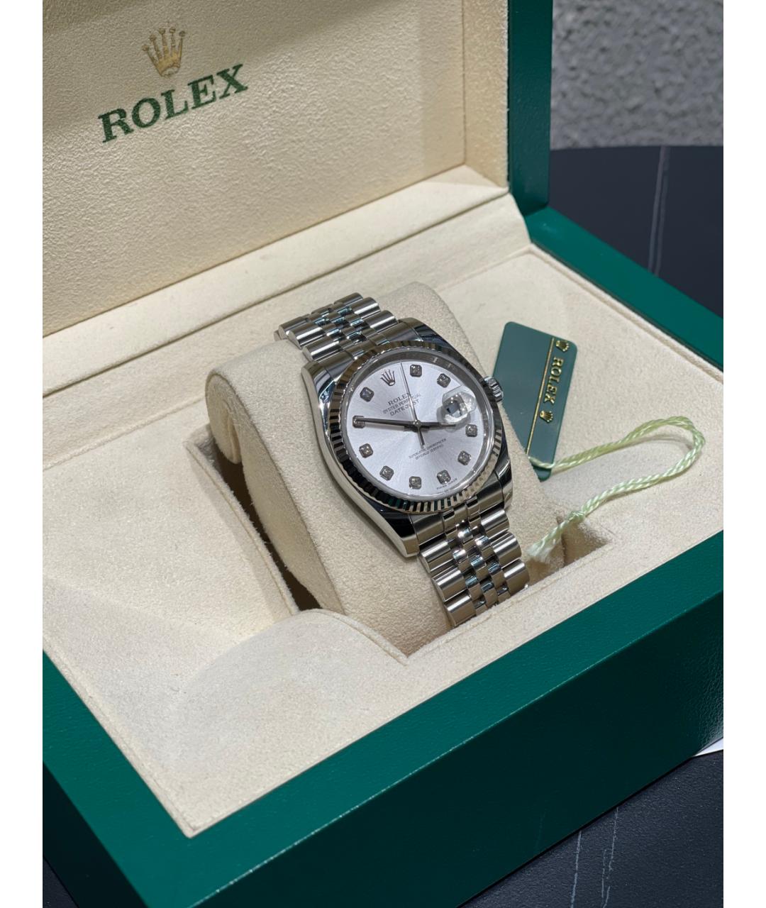 ROLEX Белые часы из белого золота, фото 5
