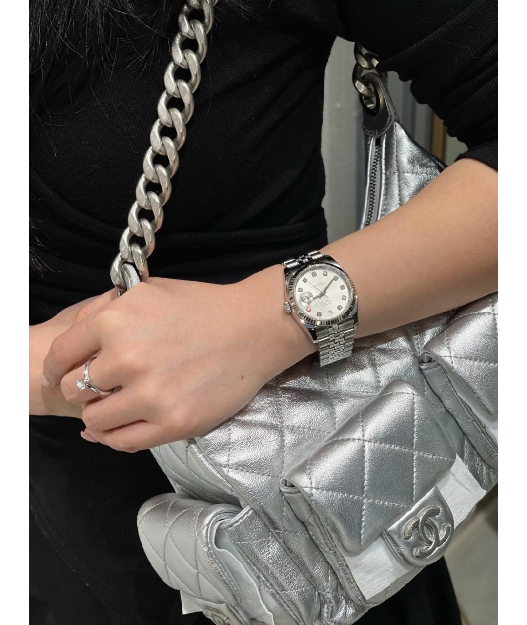 ROLEX Белые часы из белого золота, фото 8