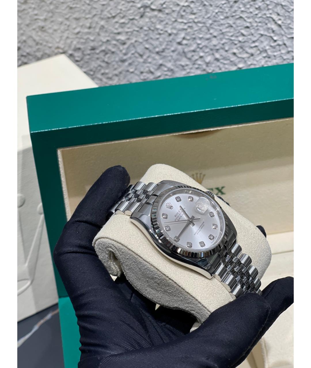 ROLEX Белые часы из белого золота, фото 2