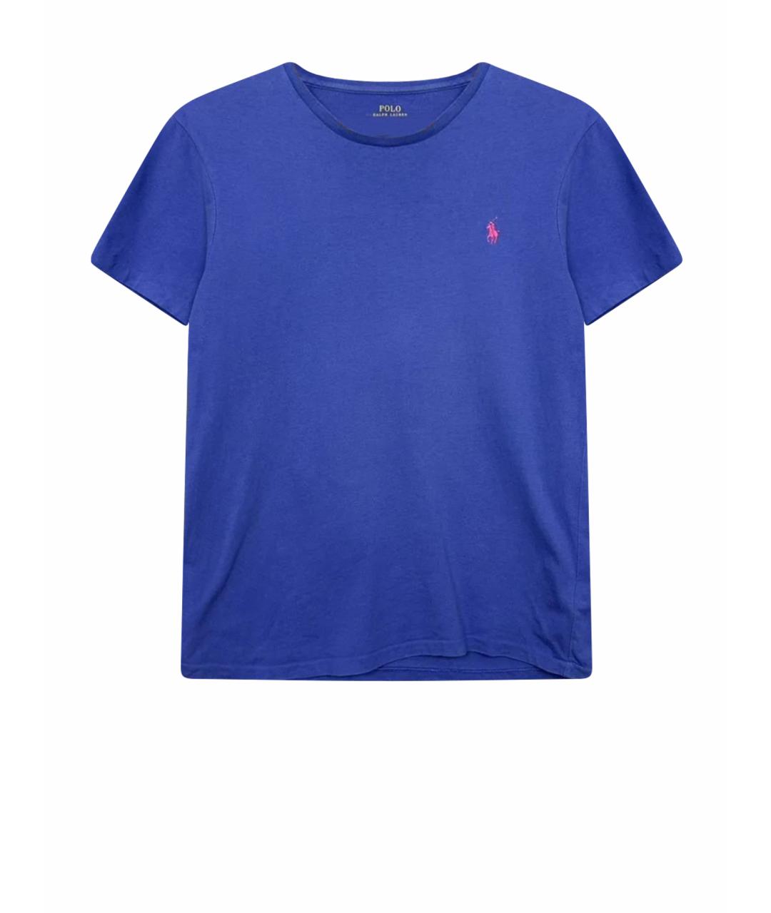 POLO RALPH LAUREN Синяя хлопковая футболка, фото 1