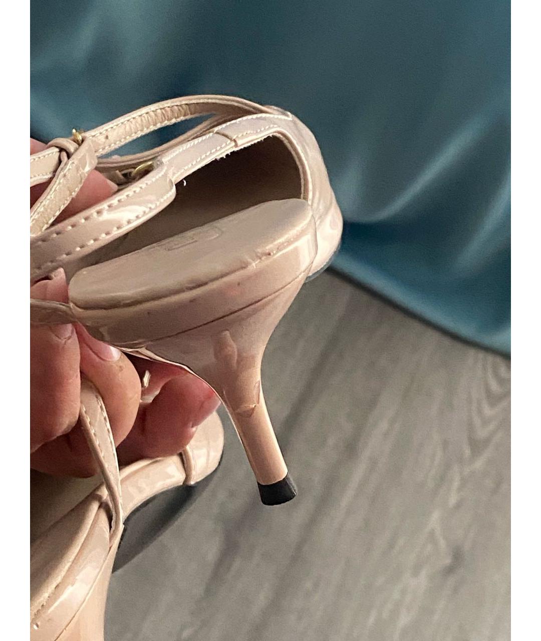 MIU MIU Розовые туфли из лакированной кожи, фото 9