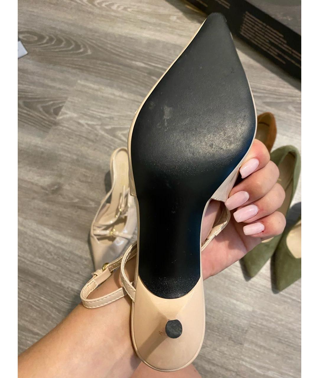 MIU MIU Розовые туфли из лакированной кожи, фото 6