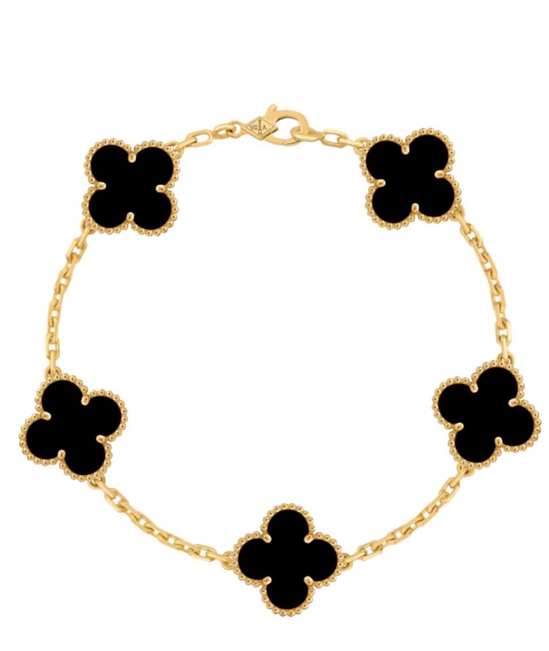 VAN CLEEF & ARPELS Черный браслет из желтого золота, фото 1