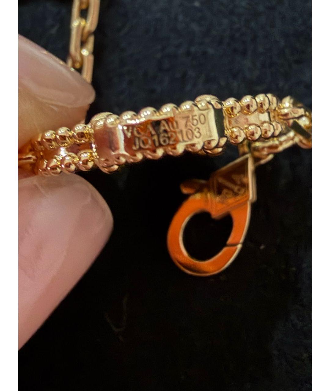 VAN CLEEF & ARPELS Черный браслет из желтого золота, фото 4