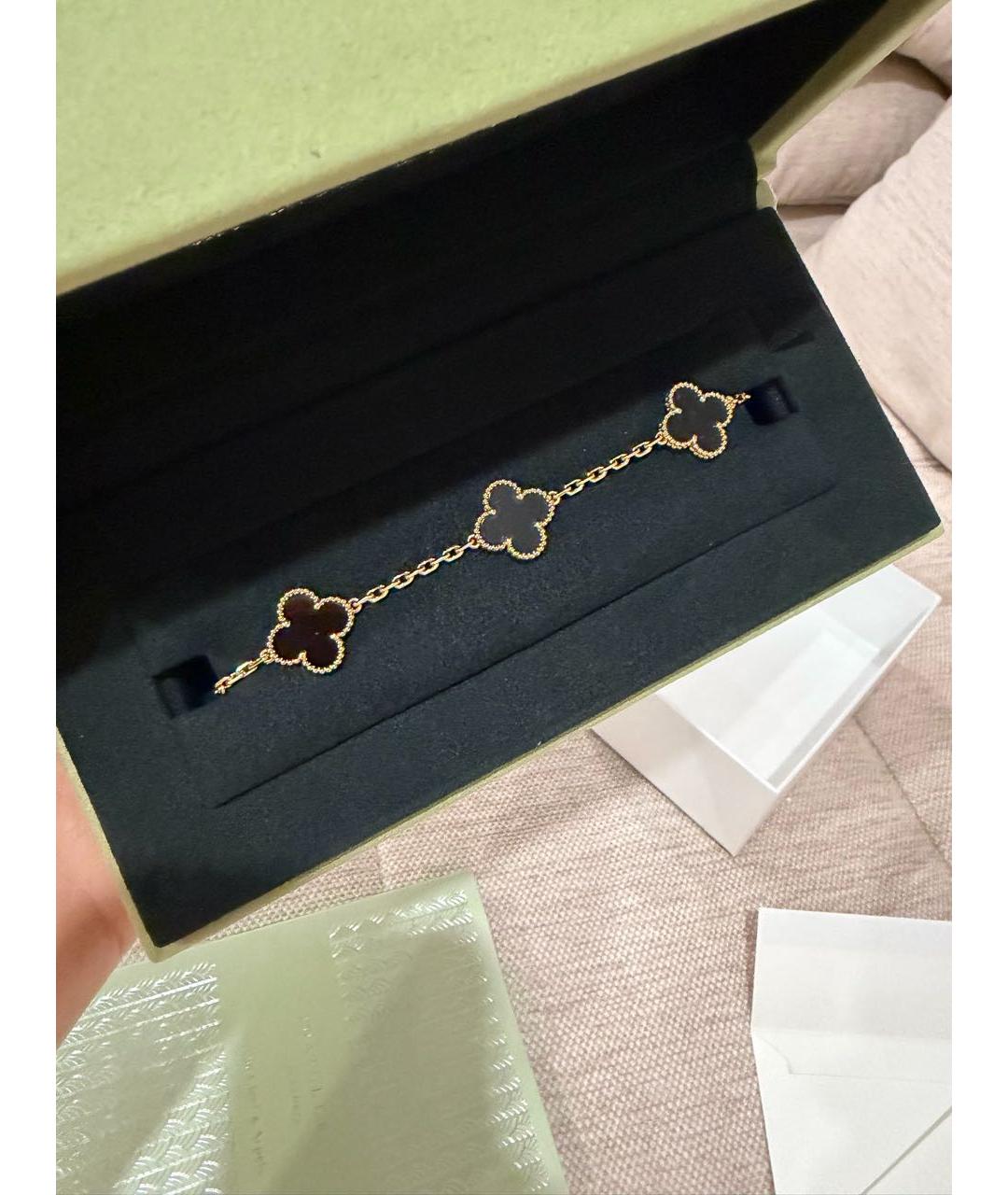 VAN CLEEF & ARPELS Черный браслет из желтого золота, фото 2