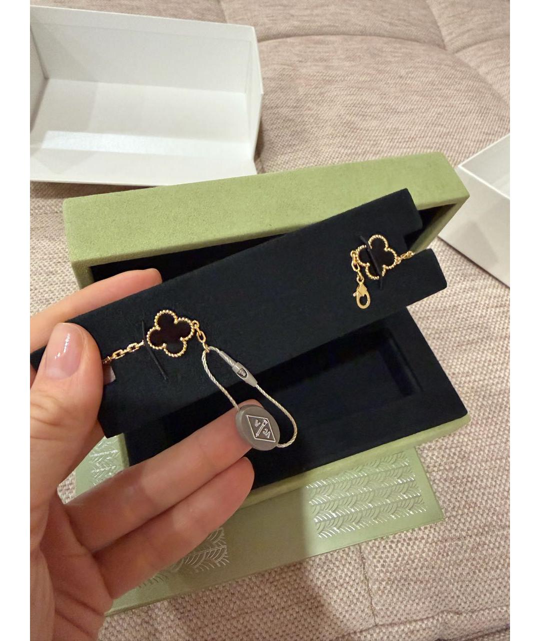 VAN CLEEF & ARPELS Черный браслет из желтого золота, фото 3