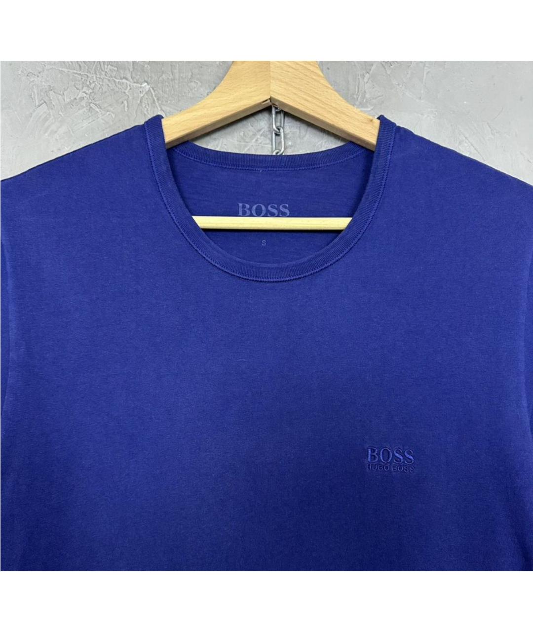 HUGO BOSS Синяя хлопковая футболка, фото 2