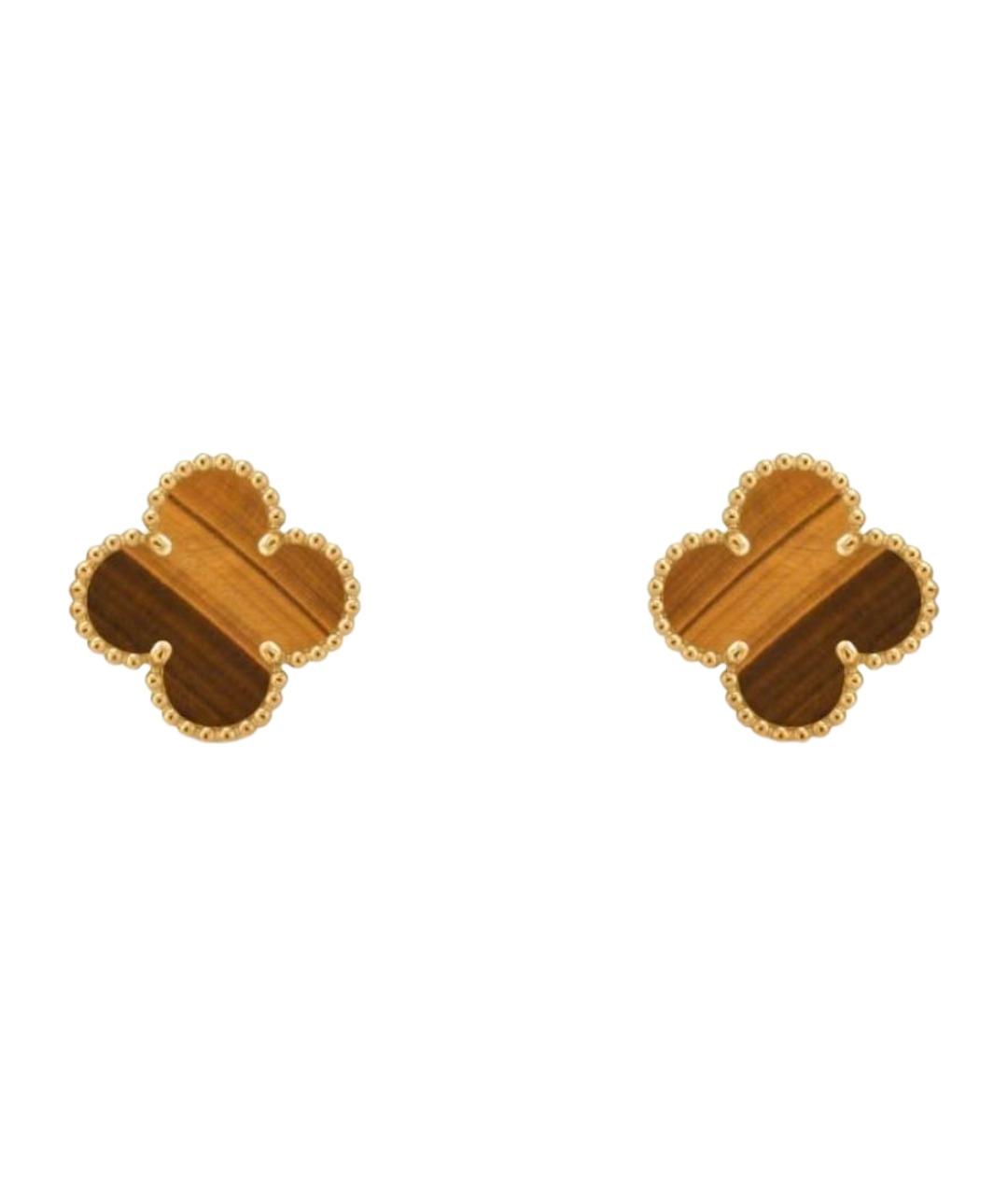VAN CLEEF & ARPELS Горчичные серьги из желтого золота, фото 1