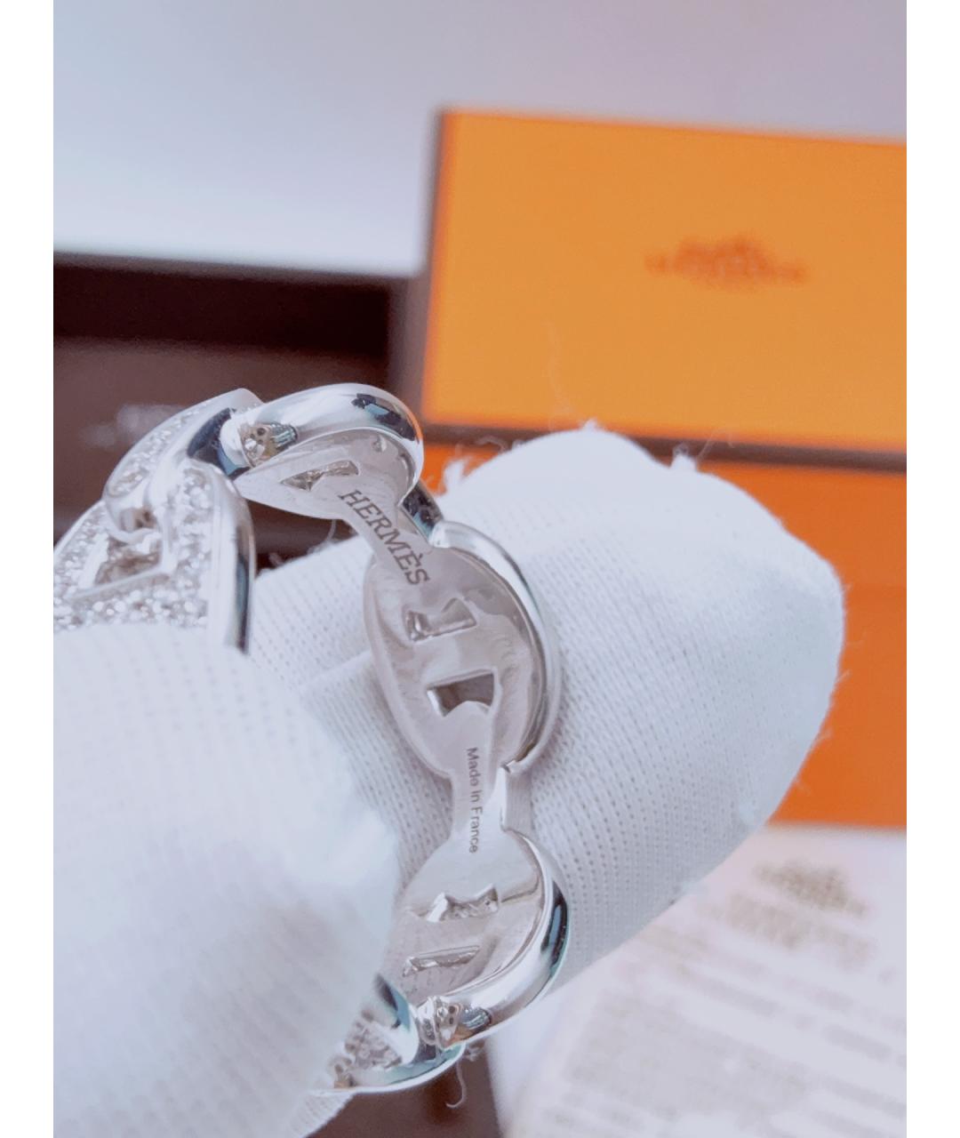 HERMES Серебряное кольцо из белого золота, фото 6