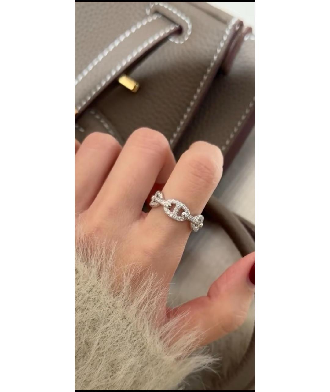 HERMES Серебряное кольцо из белого золота, фото 8