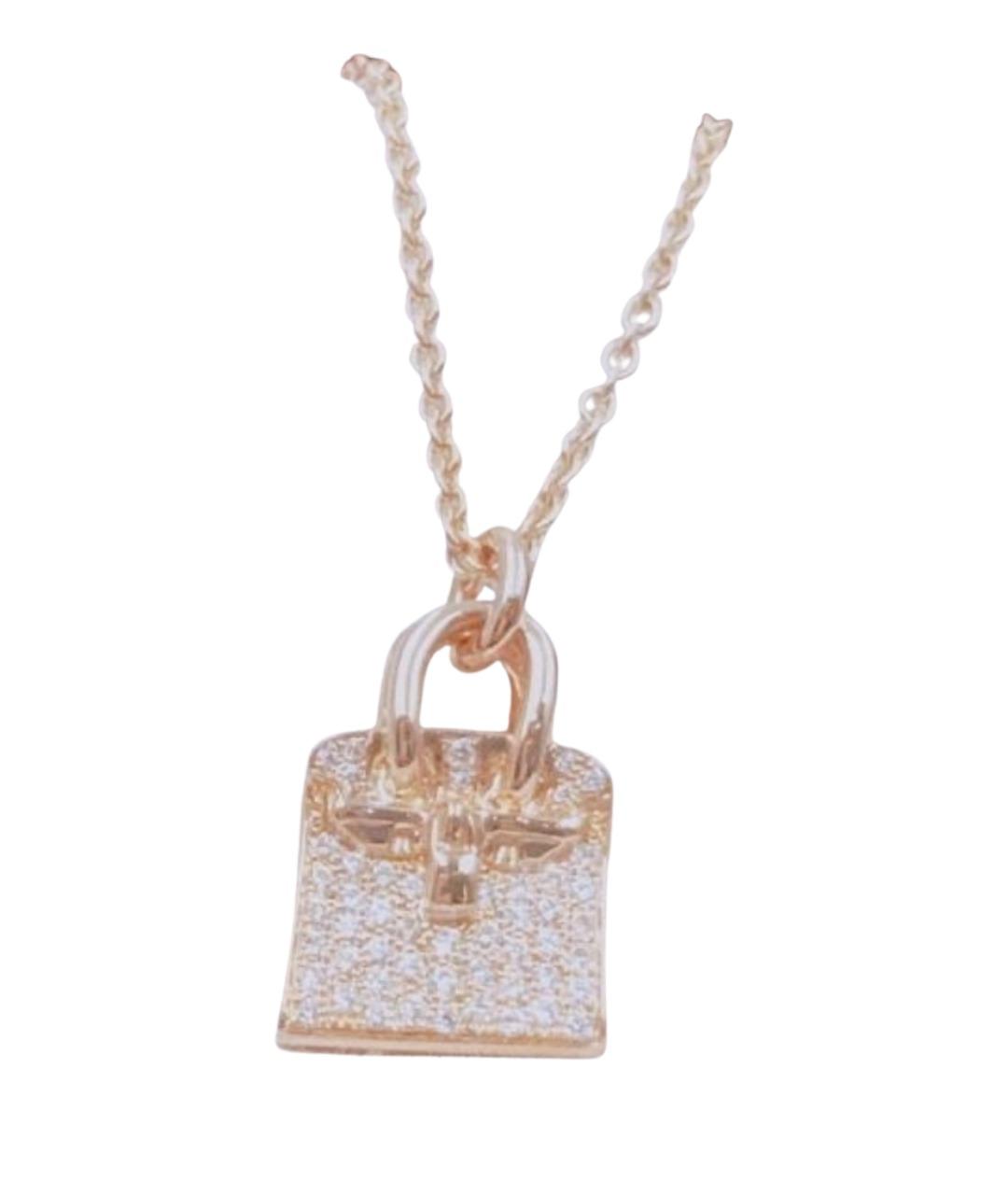 HERMES Золотое колье из розового золота, фото 1