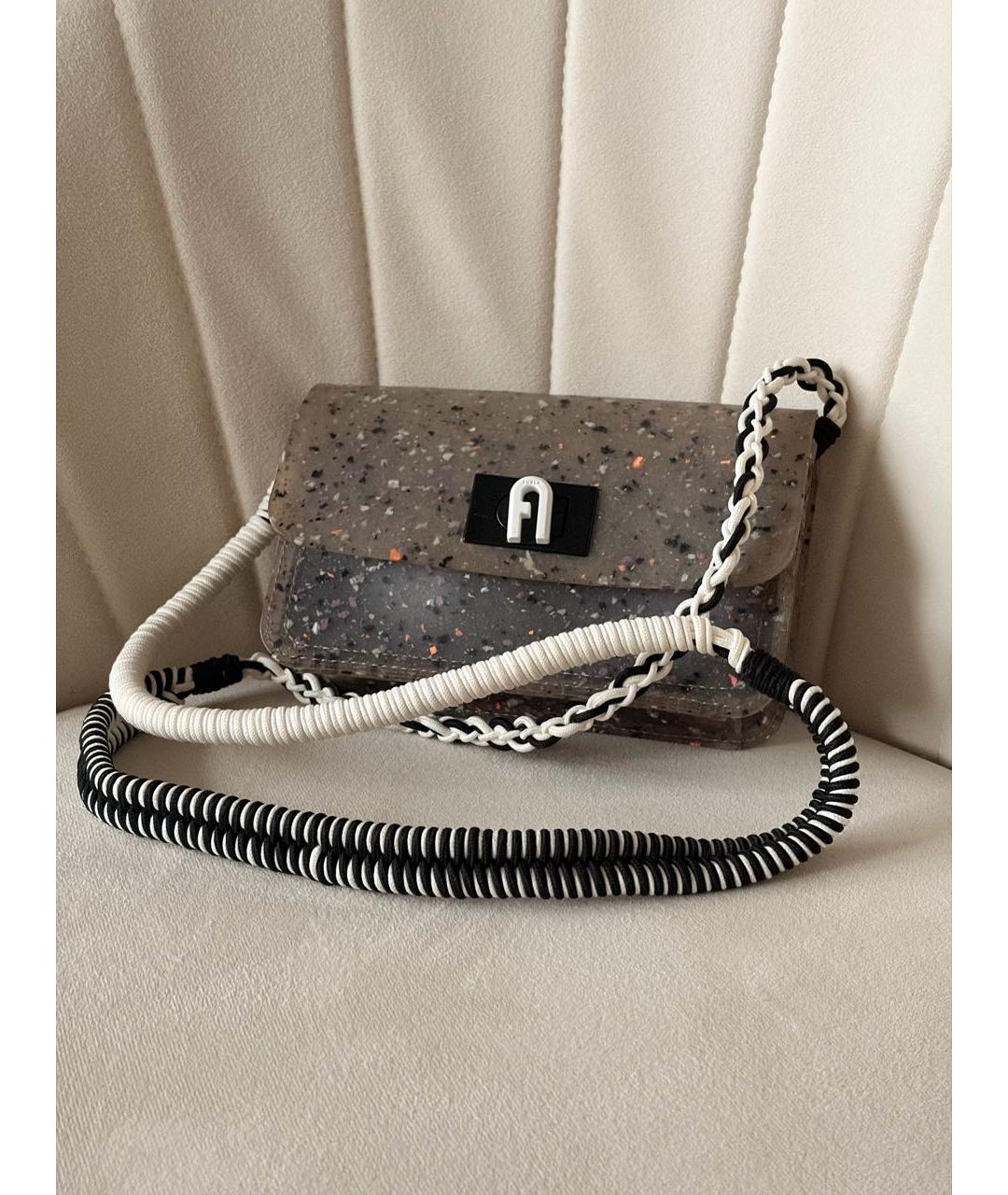 FURLA Антрацитовая сумка через плечо, фото 7