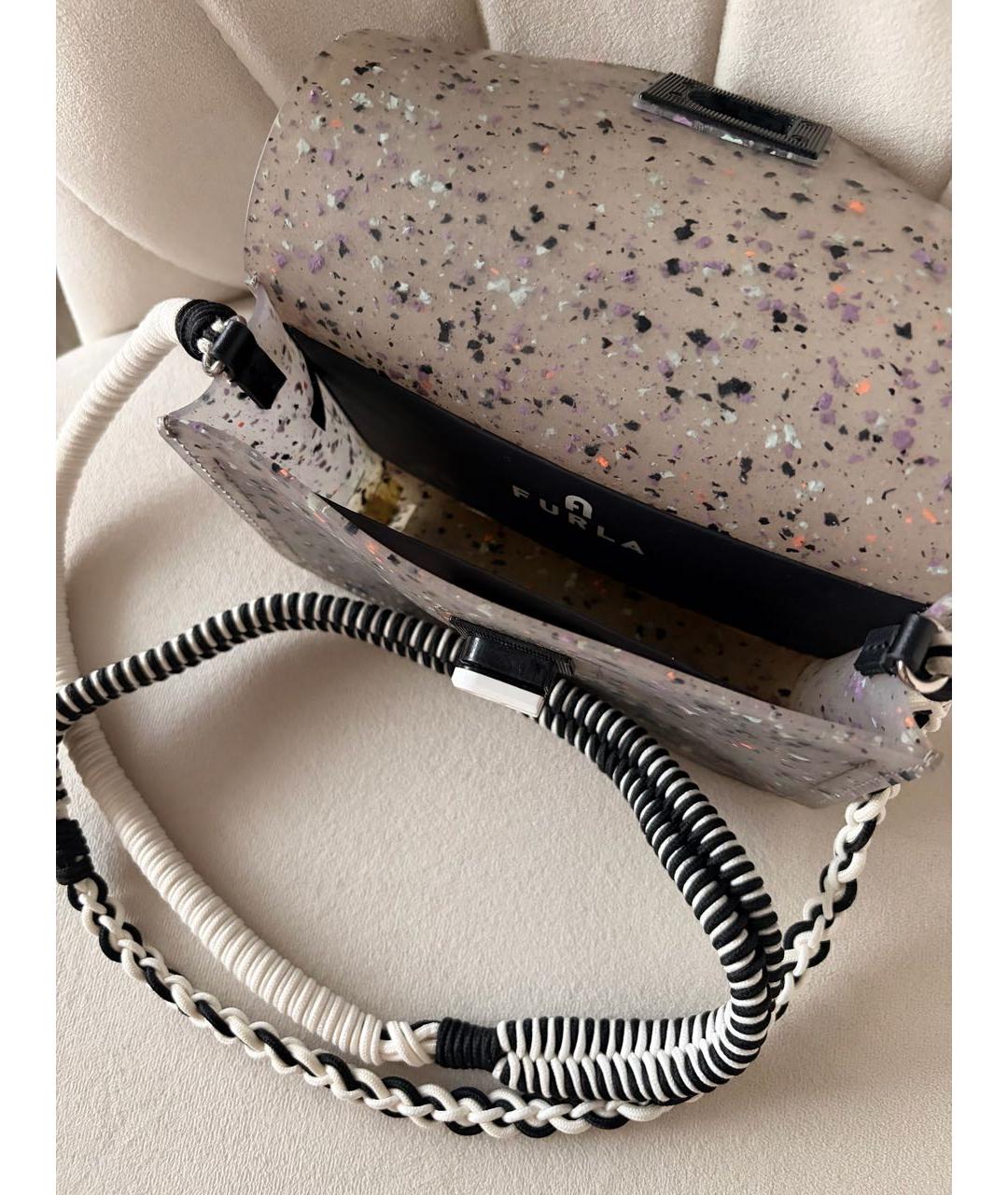 FURLA Антрацитовая сумка через плечо, фото 4