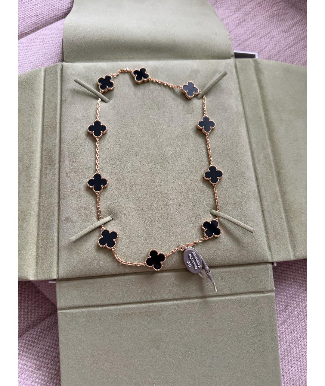 VAN CLEEF & ARPELS Черное колье из желтого золота, фото 4