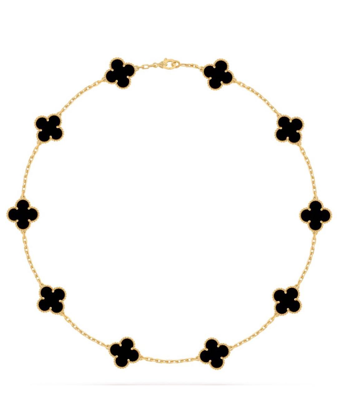 VAN CLEEF & ARPELS Черное колье из желтого золота, фото 1