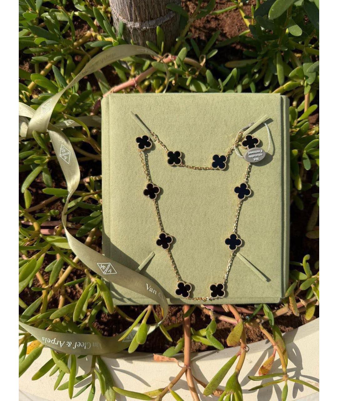 VAN CLEEF & ARPELS Черное колье из желтого золота, фото 3