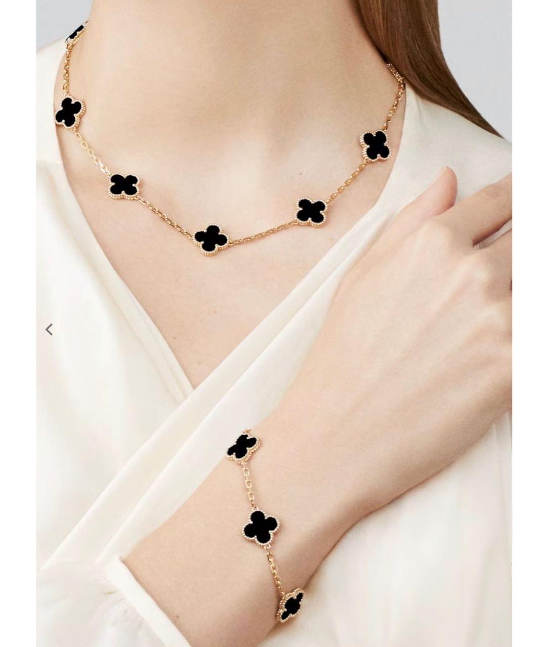 VAN CLEEF & ARPELS Черное колье из желтого золота, фото 2