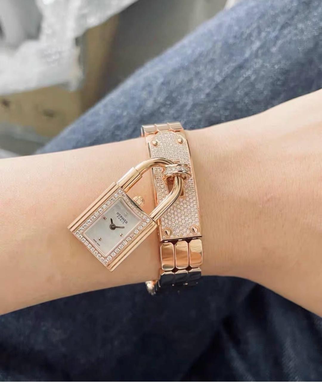 HERMES Золотые часы из желтого золота, фото 6