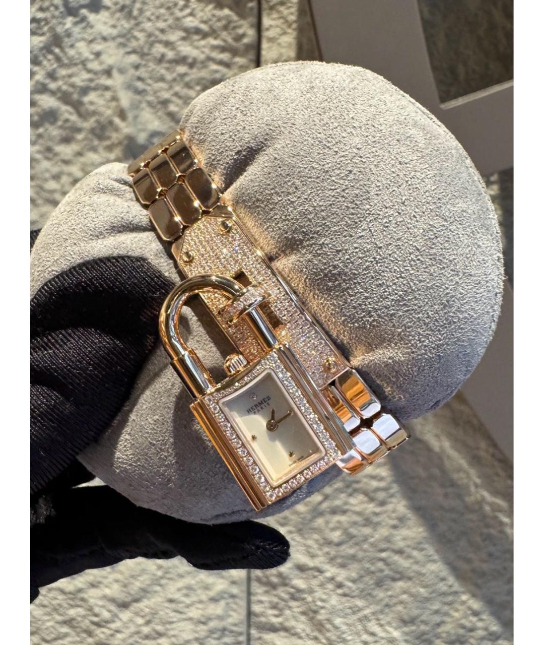 HERMES Золотые часы из желтого золота, фото 9