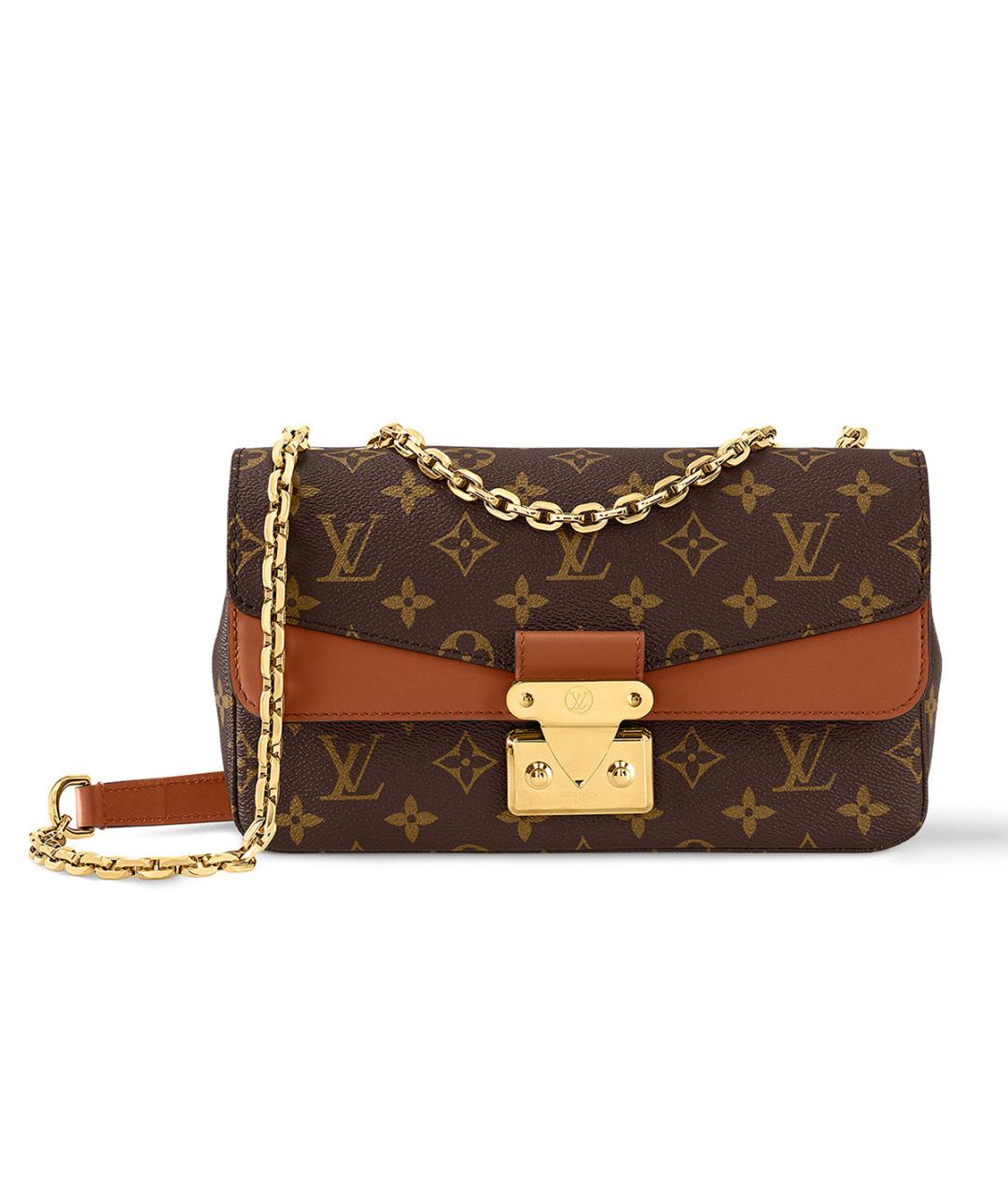 LOUIS VUITTON Коричневая канва сумка через плечо, фото 10