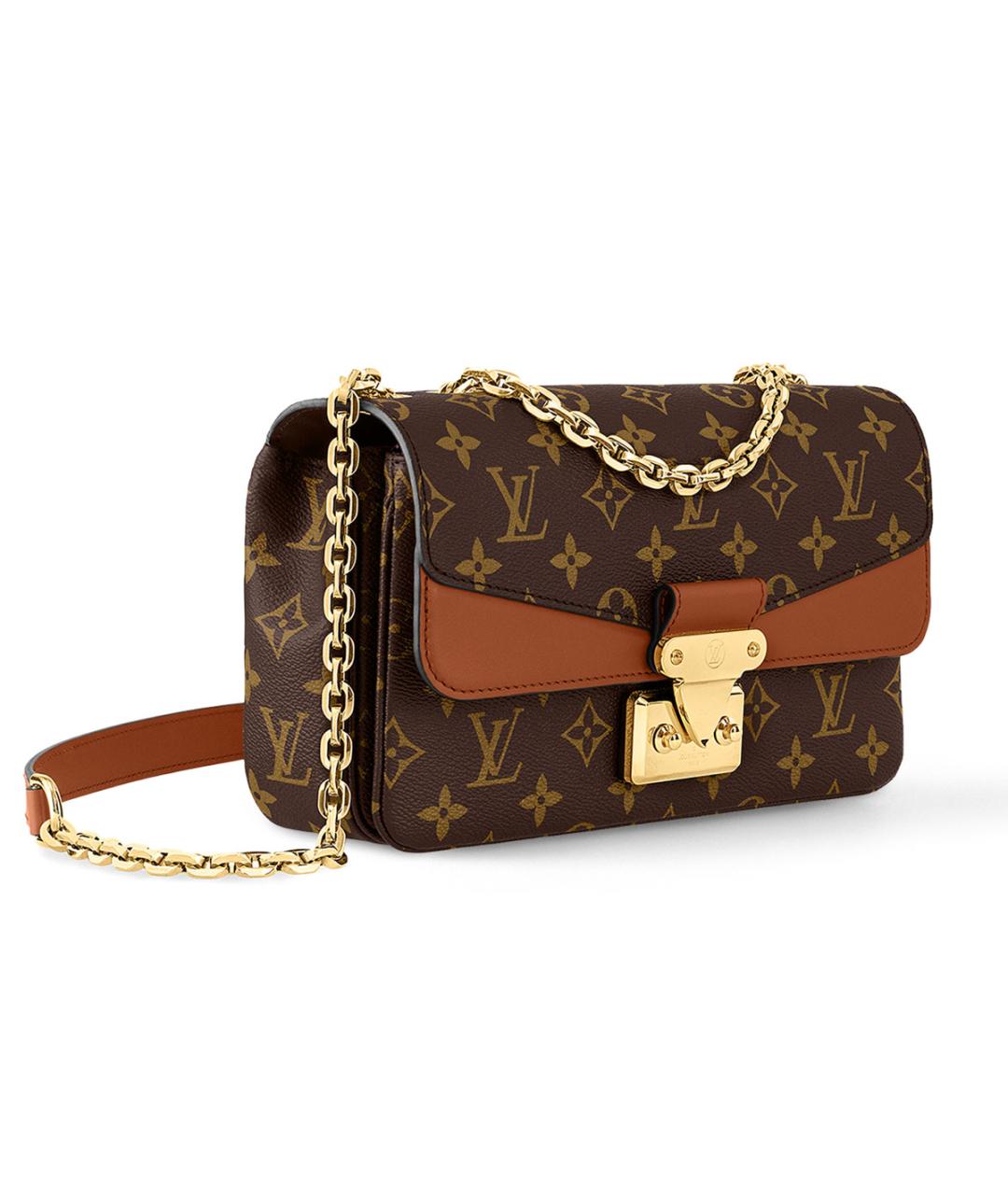 LOUIS VUITTON Коричневая канва сумка через плечо, фото 2