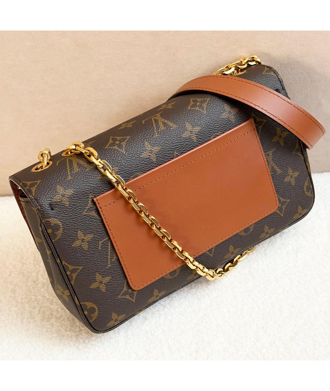 LOUIS VUITTON Коричневая канва сумка через плечо, фото 8