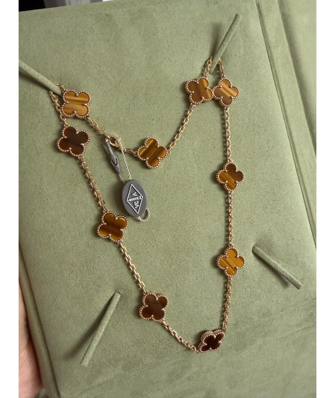 VAN CLEEF & ARPELS Горчичное колье из желтого золота, фото 3
