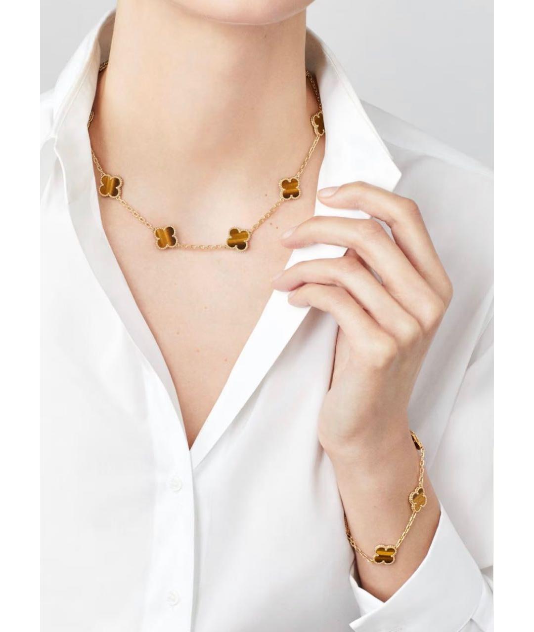 VAN CLEEF & ARPELS Горчичное колье из желтого золота, фото 2