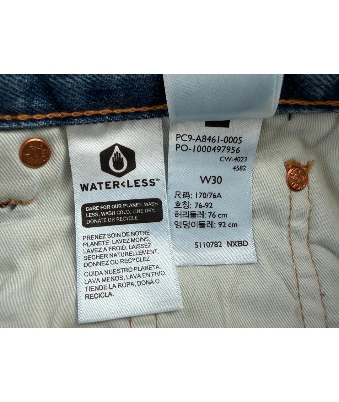 LEVI'S Голубые деним шорты, фото 5