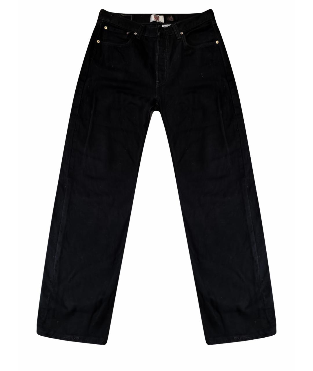 LEVI'S Черные хлопковые джинсы, фото 1