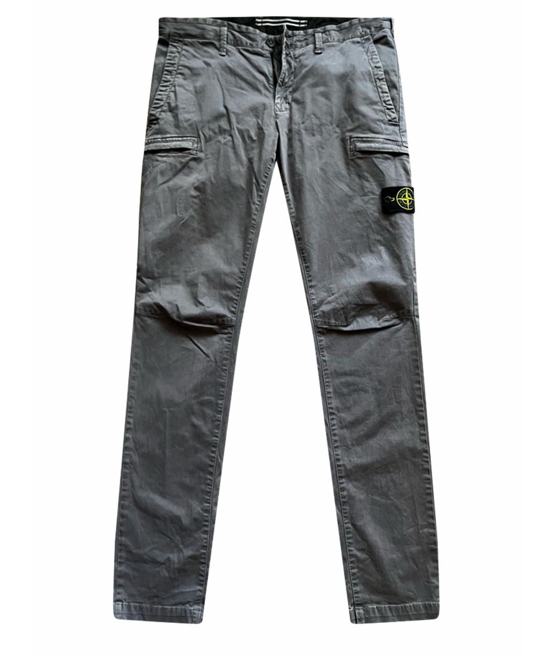 STONE ISLAND Хлопко-эластановые джинсы, фото 1