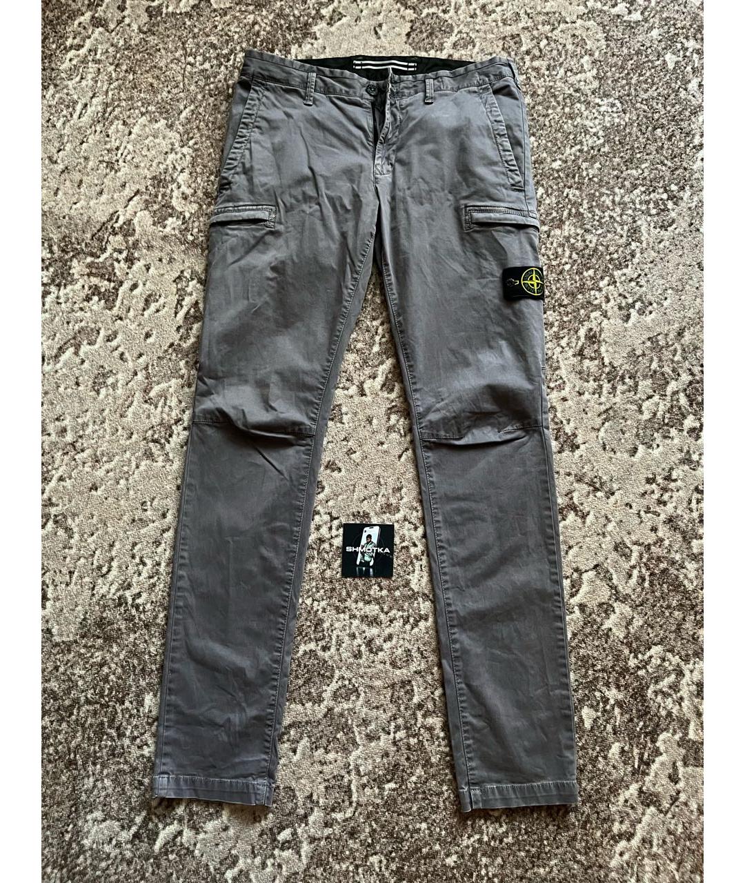 STONE ISLAND Хлопко-эластановые джинсы, фото 4