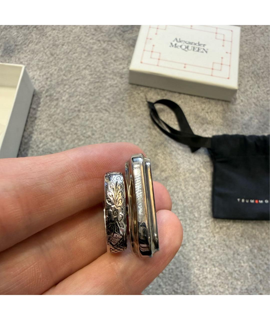 ALEXANDER MCQUEEN Серебряные латунные серьги, фото 5