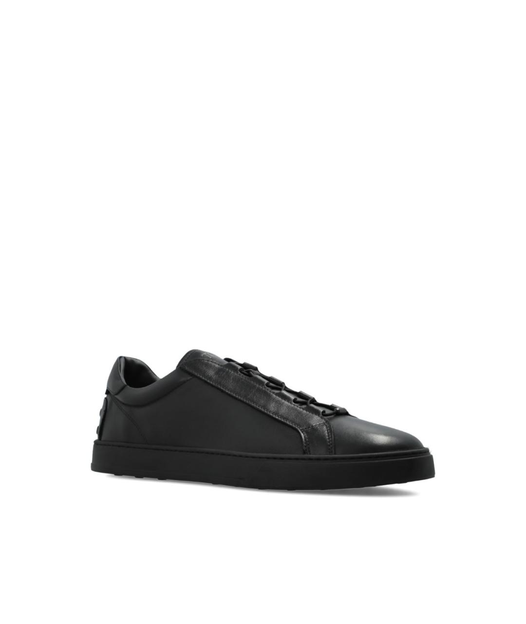TOD'S Кожаные низкие кроссовки / кеды, фото 4