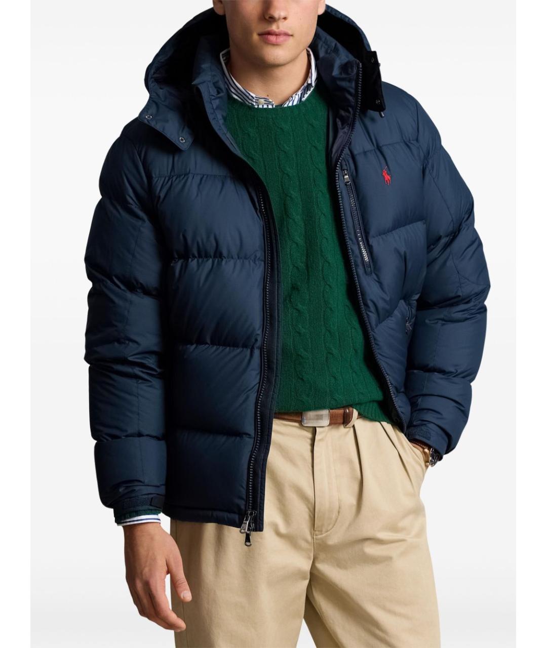 RALPH LAUREN Синий полиэстеровый пуховик, фото 2