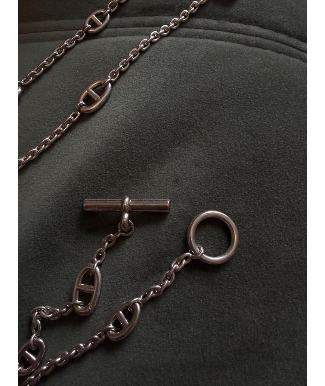 HERMES Серебряное серебряное колье, фото 4