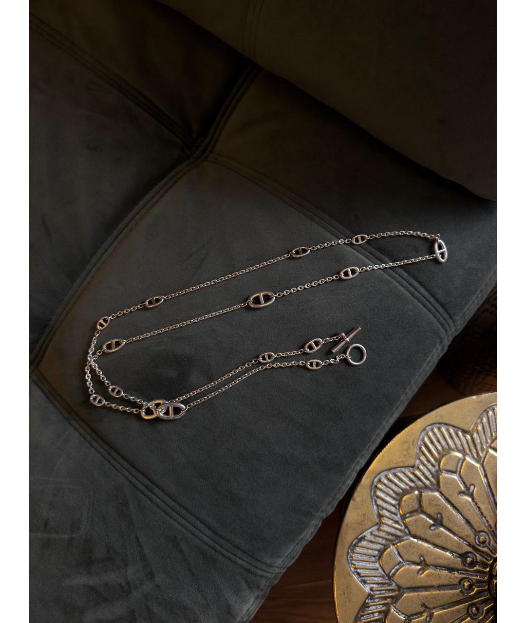 HERMES Серебряное серебряное колье, фото 2