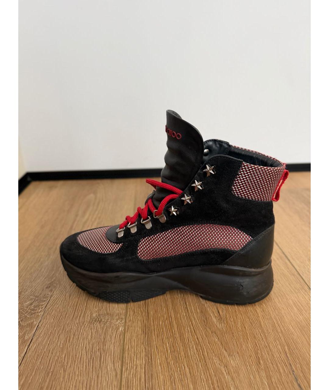 JIMMY CHOO Черные кожаные ботинки, фото 6