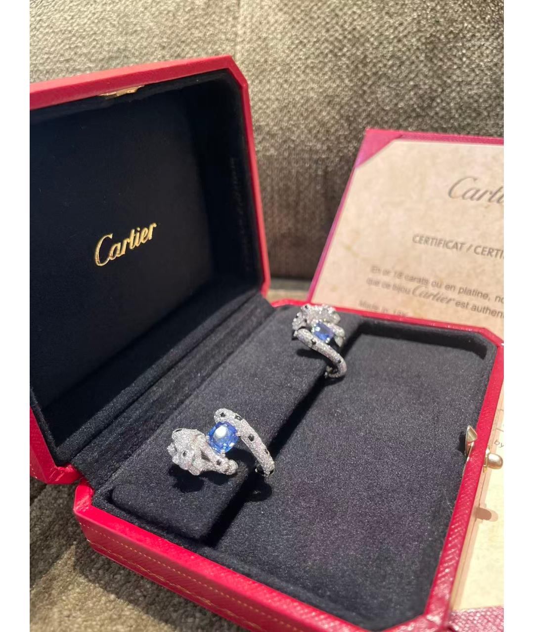 CARTIER Серебряные серьги из белого золота, фото 3