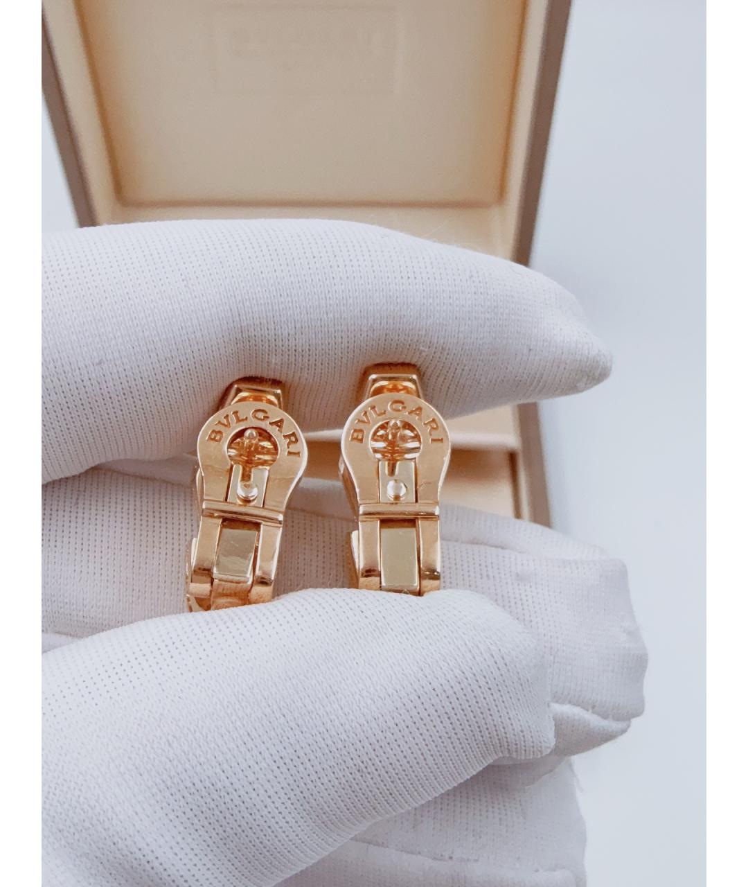BVLGARI Золотые серьги из розового золота, фото 6