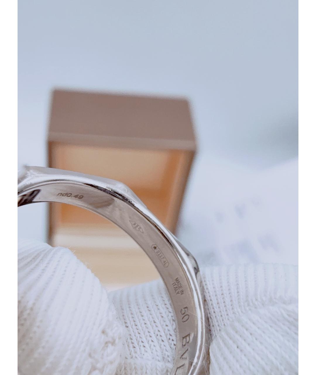 BVLGARI Серебряное платиновое кольцо, фото 6