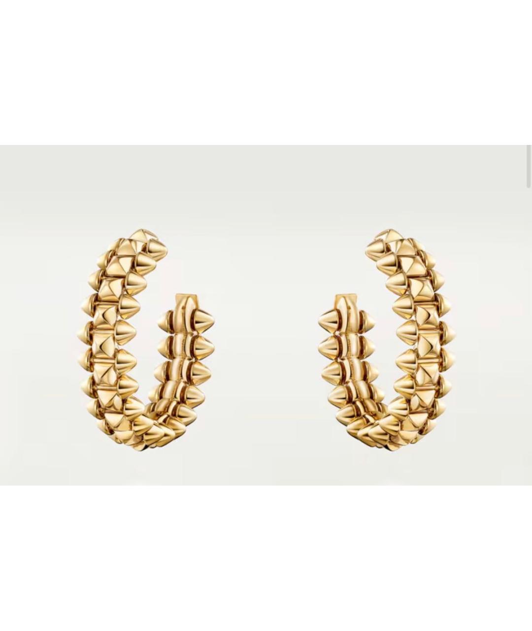 CARTIER Золотые серьги из желтого золота, фото 5