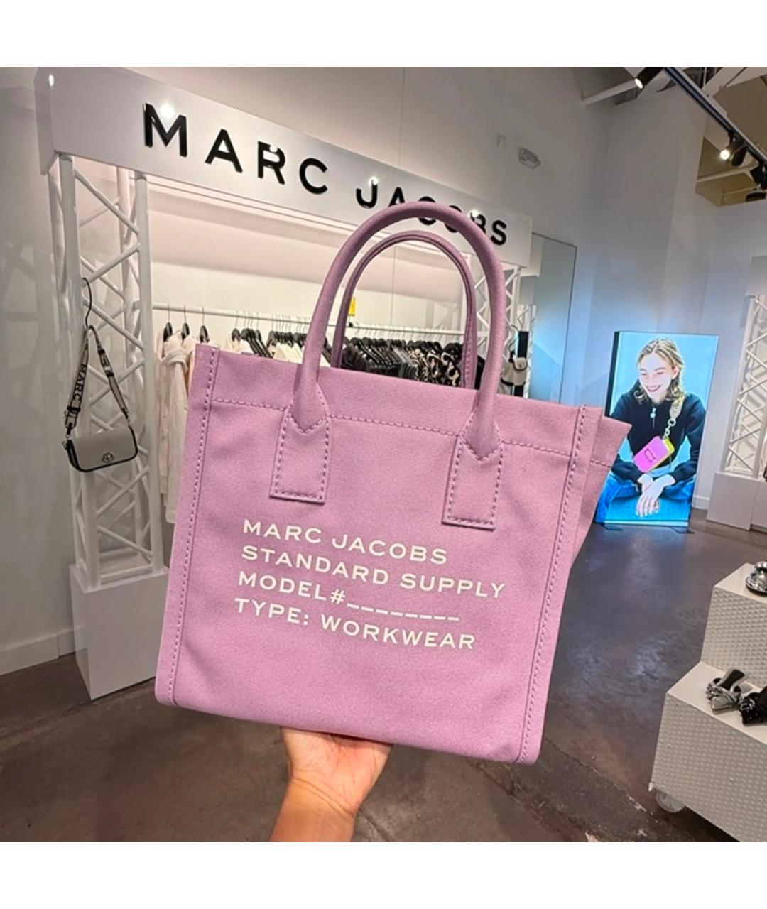 MARC JACOBS Фиолетовая хлопковая сумка тоут, фото 2