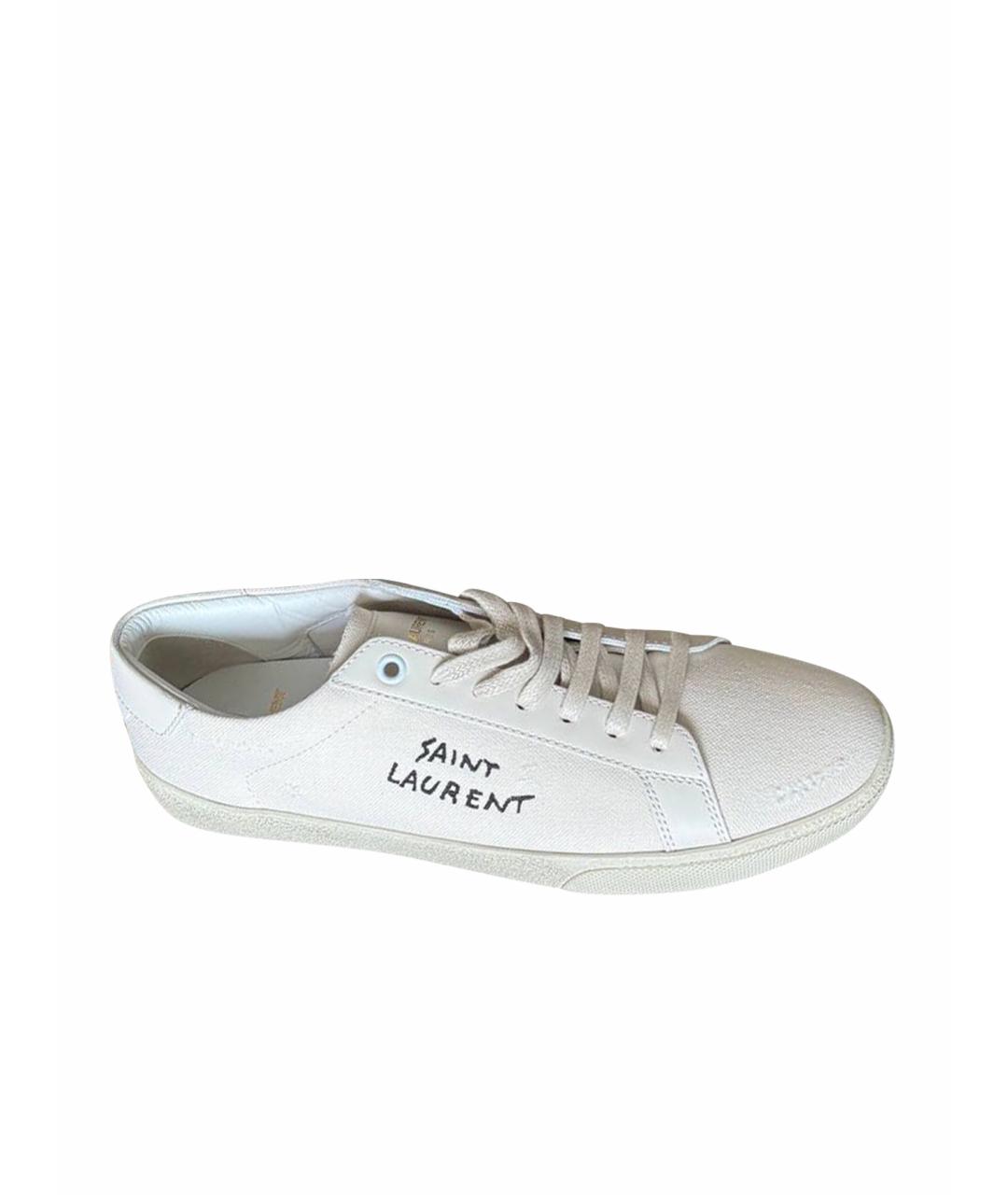 SAINT LAURENT Белые кеды, фото 1