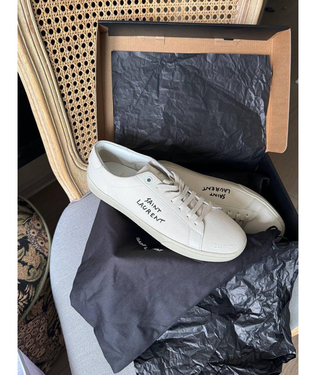 SAINT LAURENT Белые кеды, фото 6