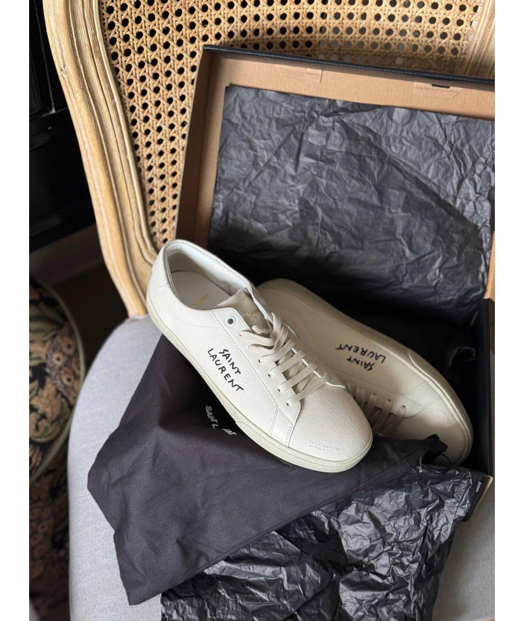 SAINT LAURENT Белые кеды, фото 2